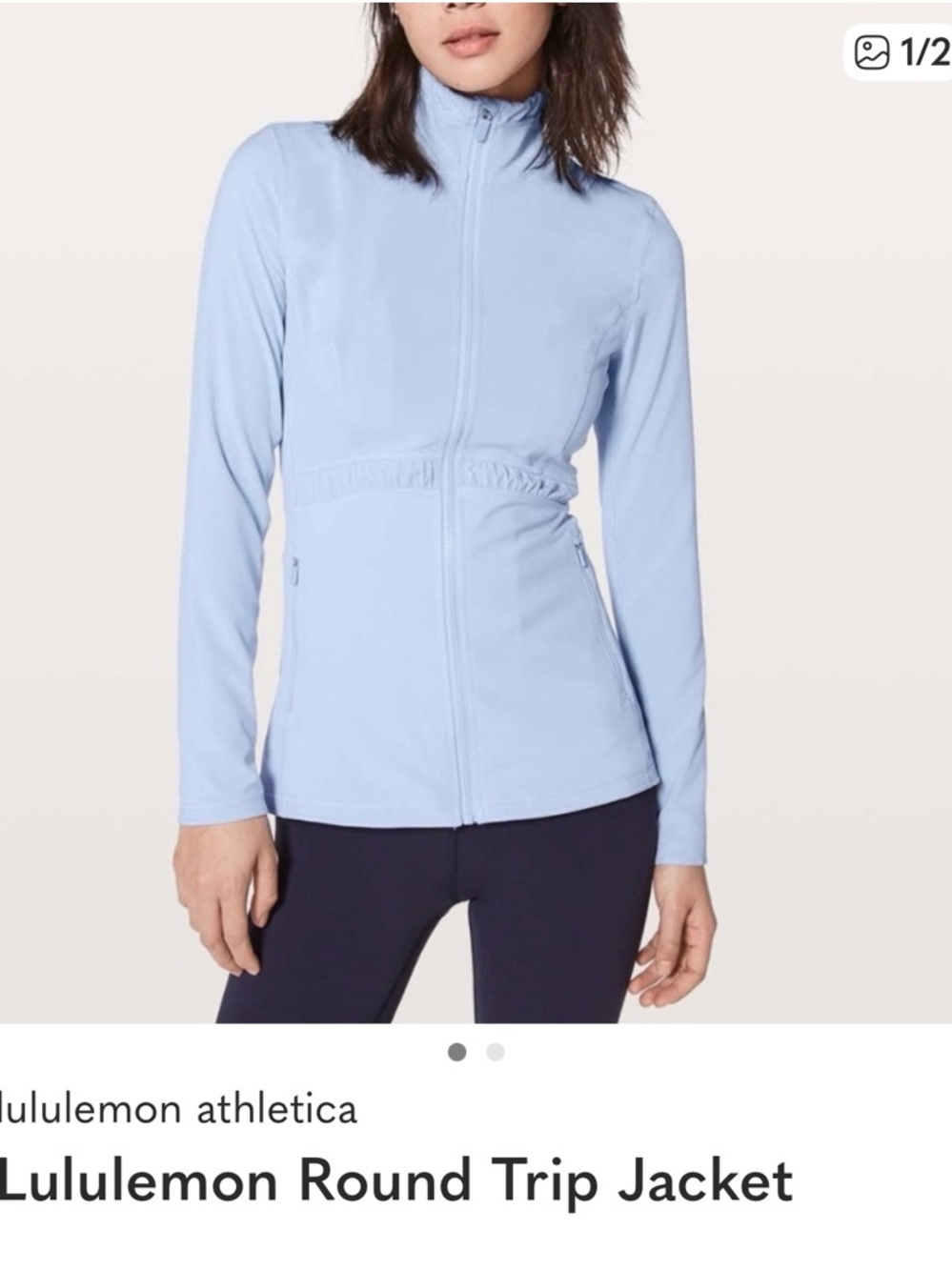 Lululemon Round Trip Jacket Light Blue. Size 6. In mint condition